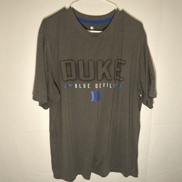 Colosseum Duke Blue Devils Shirt XL Gray Performance Tee NCAA Mens Logo - Picture 1 of 4